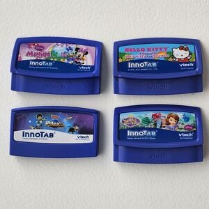 Vtech InnoTab Learning Games Lot Minnie Hello Kitty Sofia Miles Blue Educational